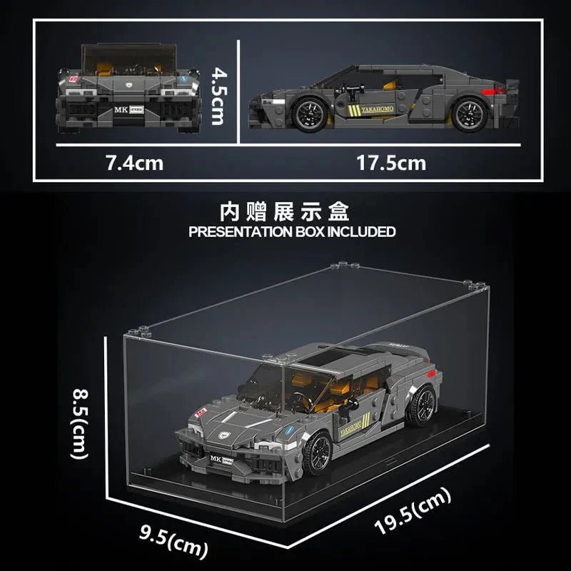 Mould King 27052 - Mini Twin-Turbo Track Hypercar - vue 7 | Power Blockz