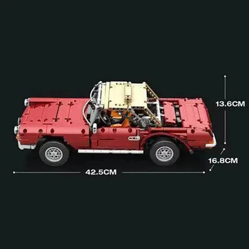 Reobrix 11005 - RC Motorized Vintage Roadster - vue 3 | Power Blockz