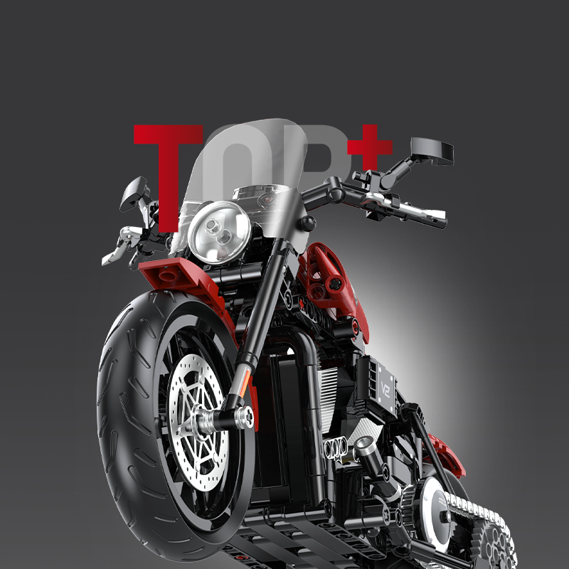 60534 - Steel Marshal 1:8 Touring Motorcycle - View 3 | Power Blockz