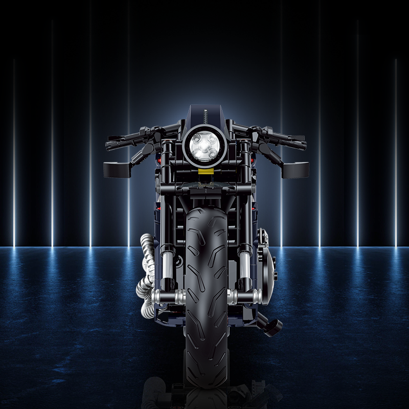 60517 - Deadwind V-Twin 1:8 V-Twin Cruiser Motorcycle - View 3 | Power Blockz