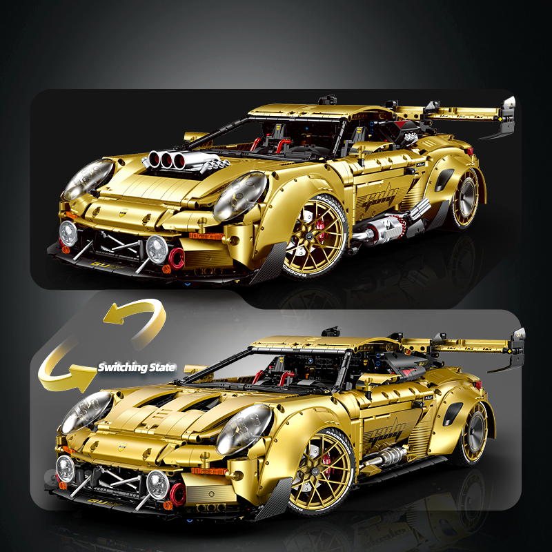 10640 - Trackforce GT3 1:8 GT3 Race Car - View 3 | Power Blockz