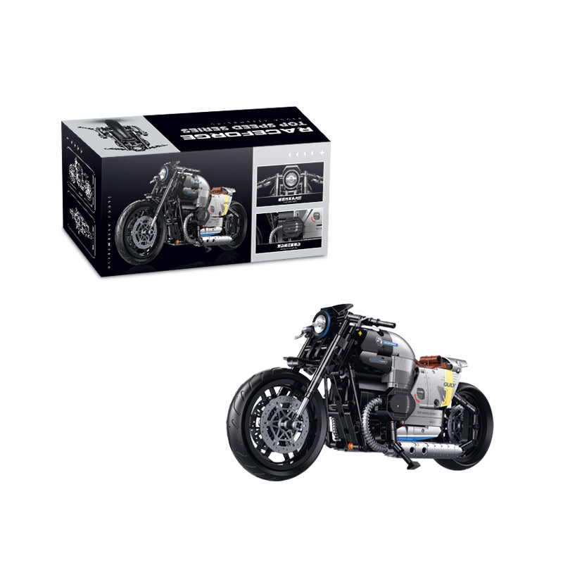 60535 - Chrome Heritage 1:8 Heritage Cruiser Motorcycle - View 7 | Power Blockz