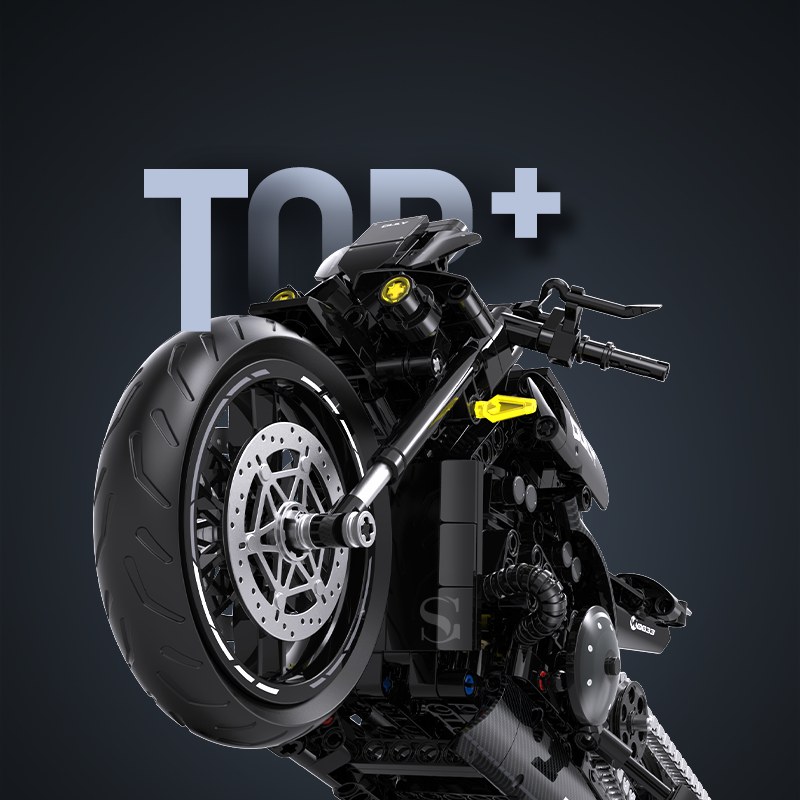 60533 - Torque 2700 1:8 Muscle Cruiser Motorcycle - View 3 | Power Blockz