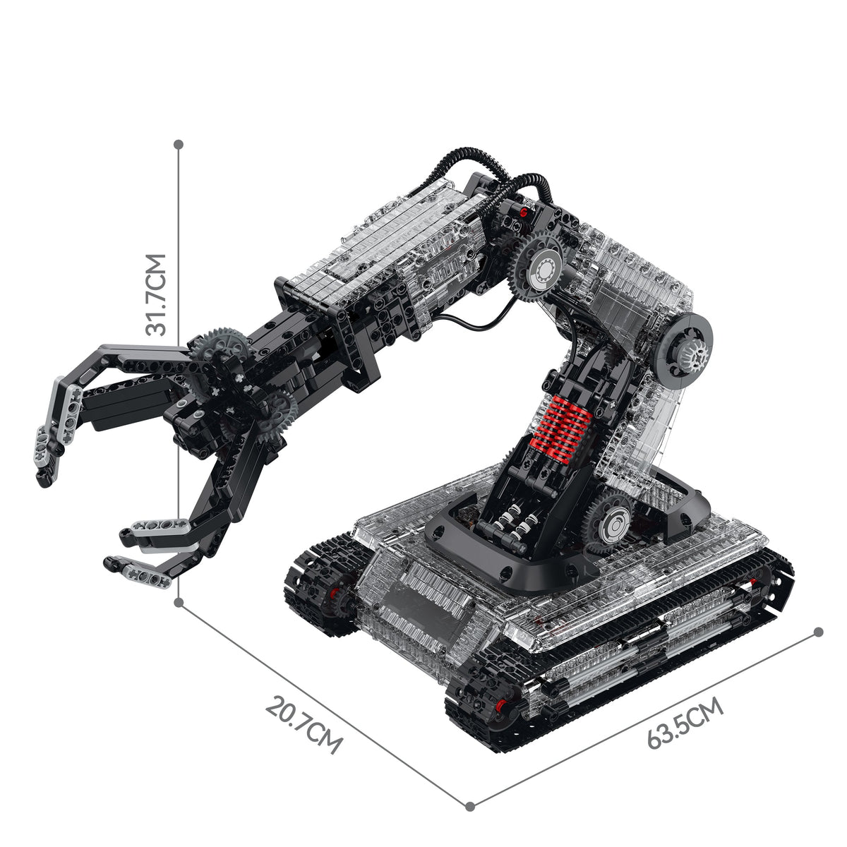 XZ0118 - Claw Crawler Tracked Robotic Arm - View 7 | Power Blockz