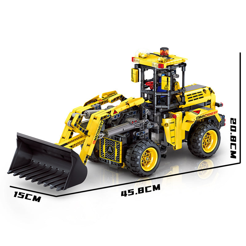96001 - Hex Machine 6-in-1 RC Wheel Loader - View 7 | Power Blockz
