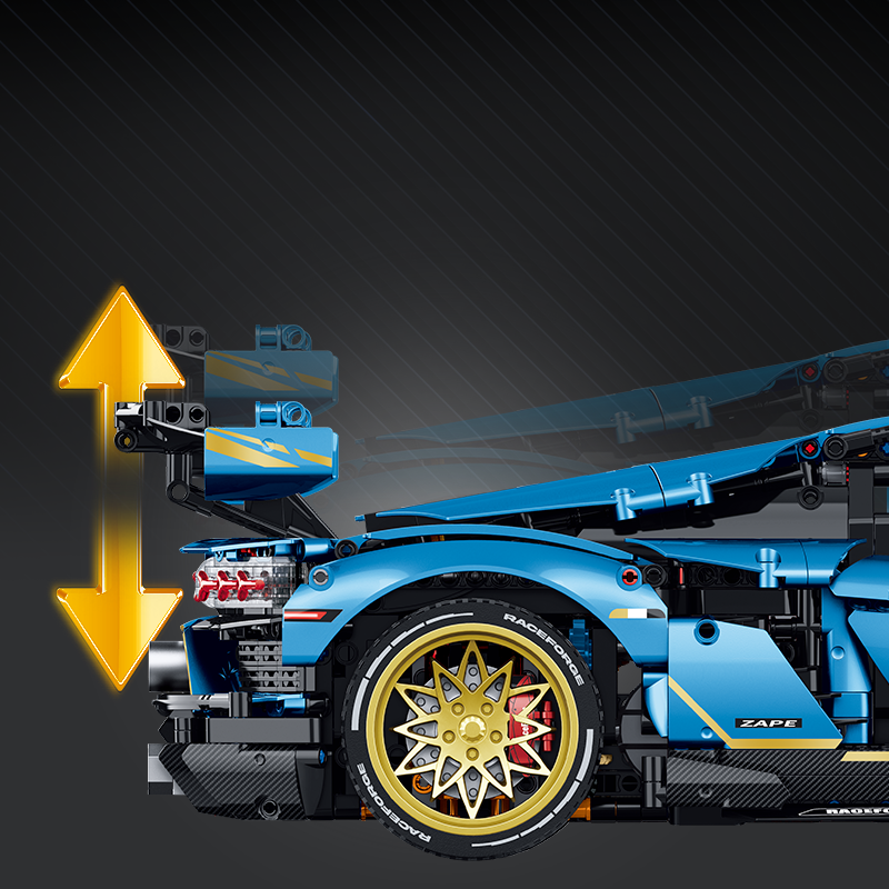 10530 - Raceforge X-Force Wide-Body Supercar - View 5 | Power Blockz
