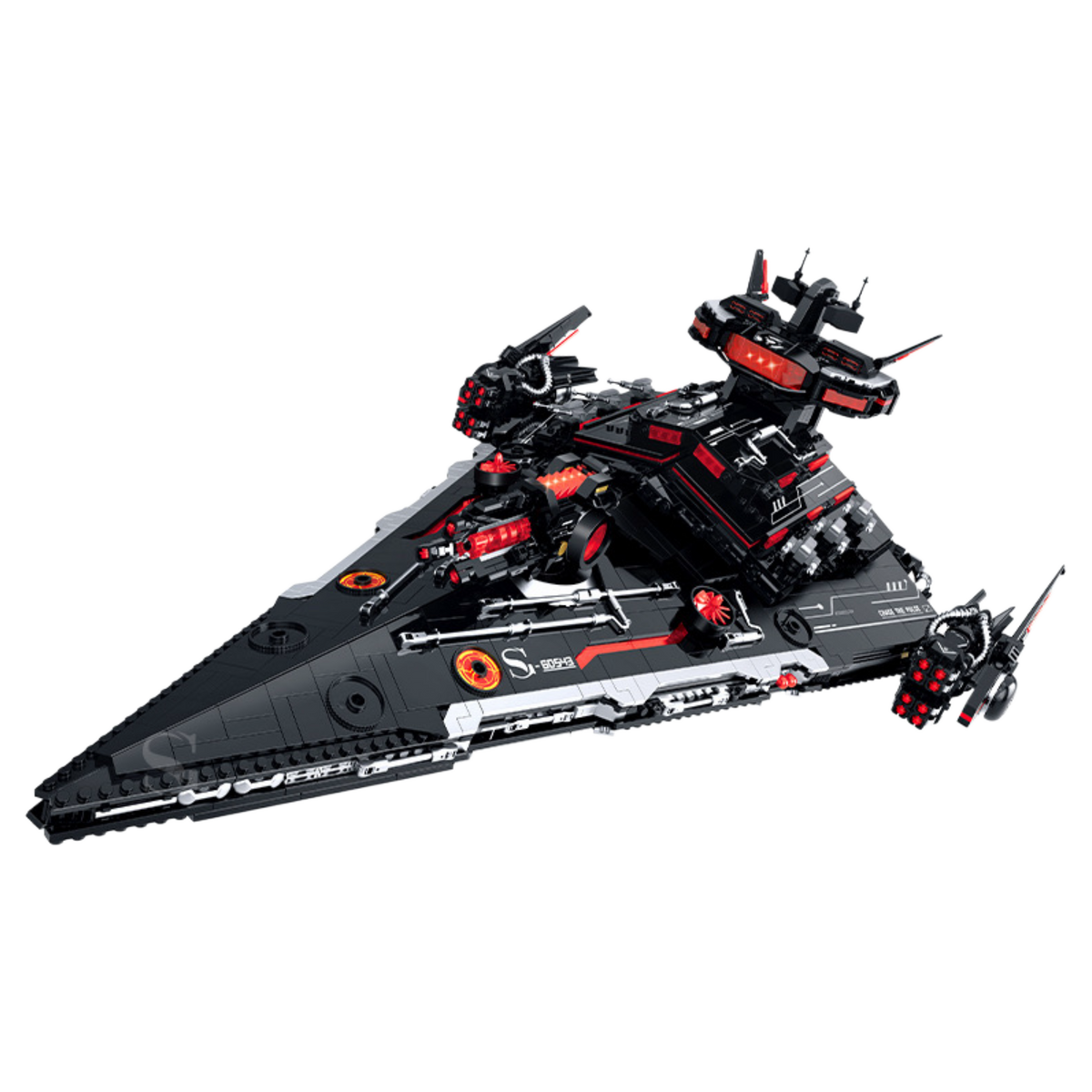 Event Horizon battlecruiser spaceship building blocks model - Power Blockz