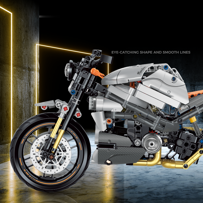 60508 - Iron Ember 1:8 Streetfighter Motorcycle - View 3 | Power Blockz