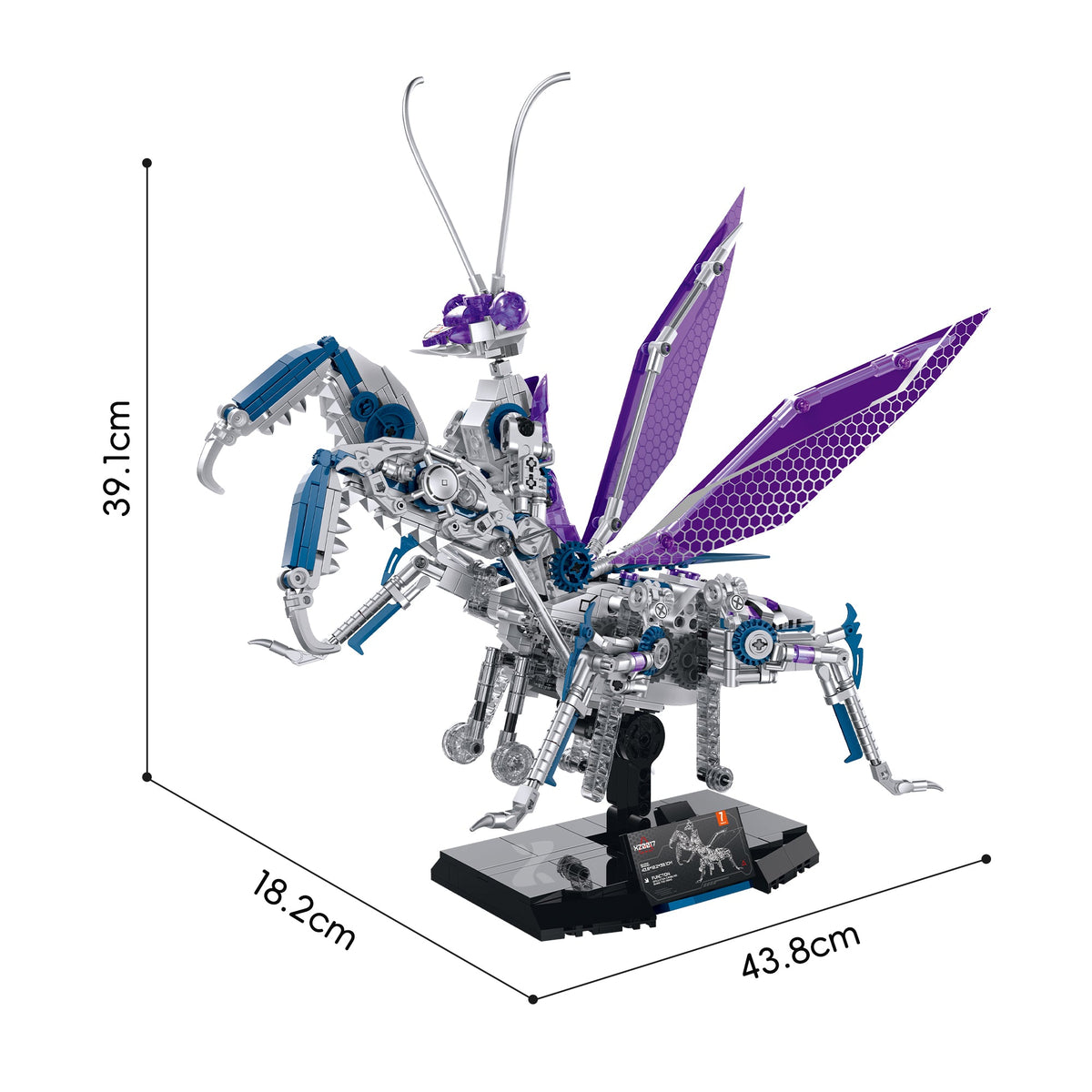 XZ0017 - Blade Mantis Mechanical Praying Mantis - View 7 | Power Blockz