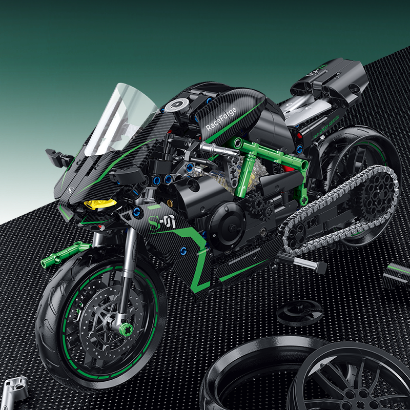 60532 - Stormpass H2-R 1:8 Supercharged Hyperbike - View 6 | Power Blockz