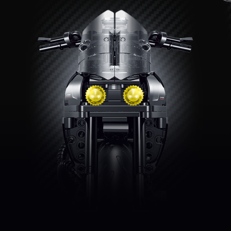 60546 - Night Hornet 1:8 Café Racer Motorcycle - View 3 | Power Blockz