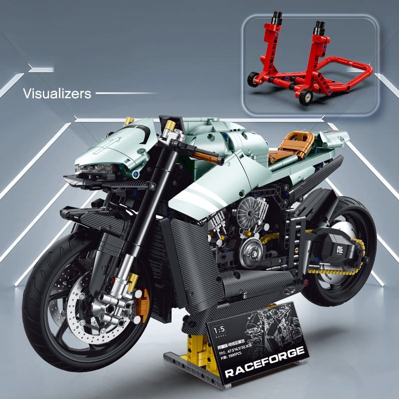 60505 - Ironpath 1:5 Grand Touring Motorcycle - View 5 | Power Blockz