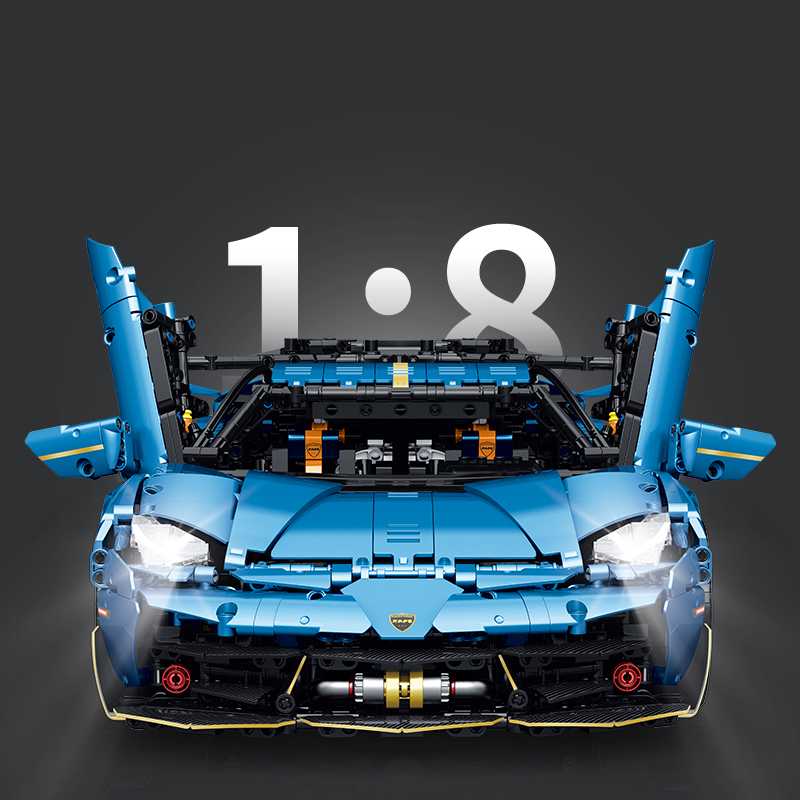 10530 - Raceforge X-Force Wide-Body Supercar - View 4 | Power Blockz