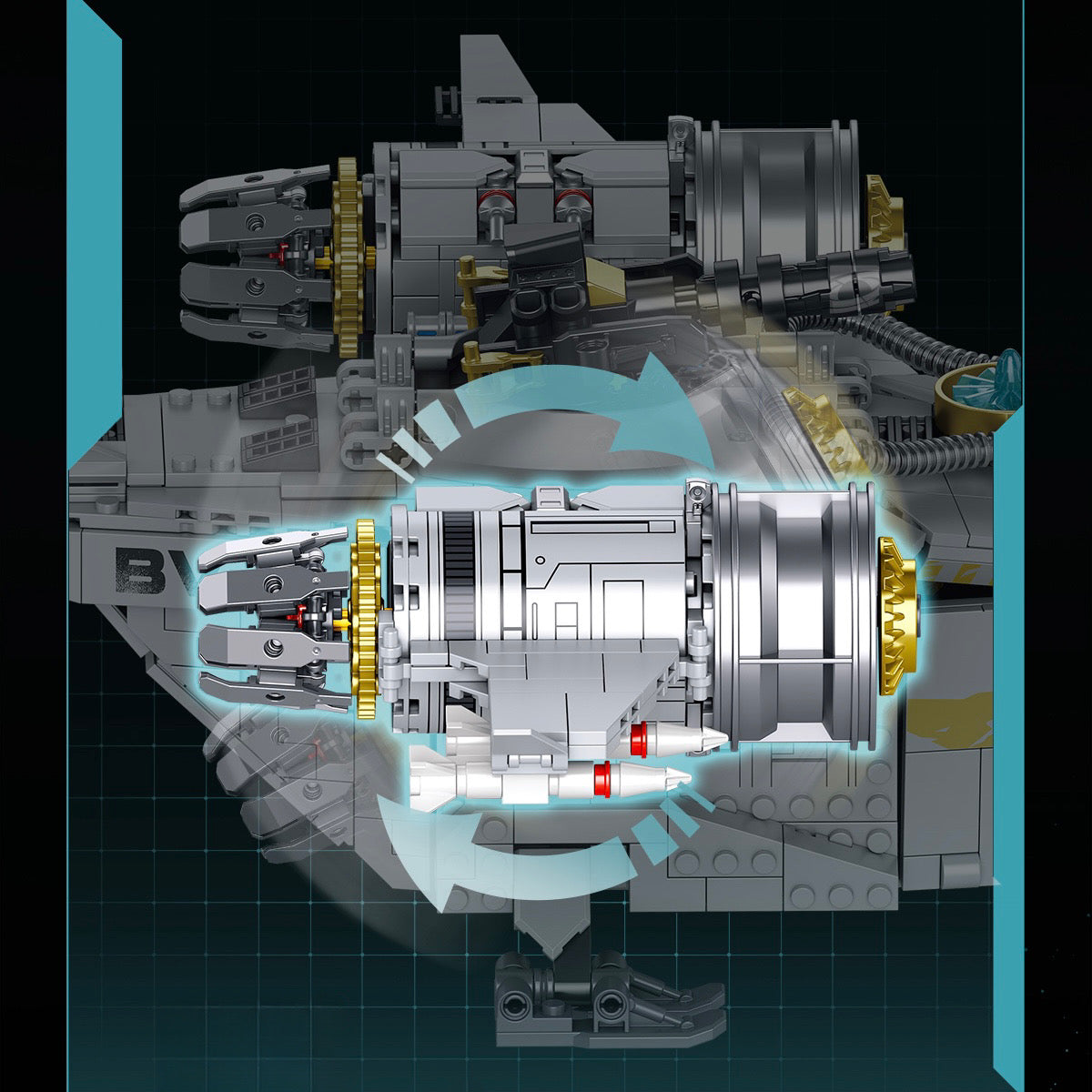 98000 - Voidblade RC Interstellar Spaceship - View 6 | Power Blockz