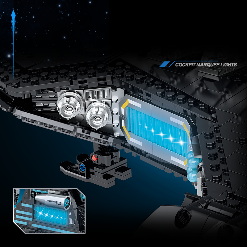 60530 - Dark Meridian Heavy Cruiser Spaceship - View 6 | Power Blockz