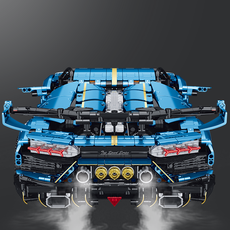 10530 - Raceforge X-Force Wide-Body Supercar - View 3 | Power Blockz