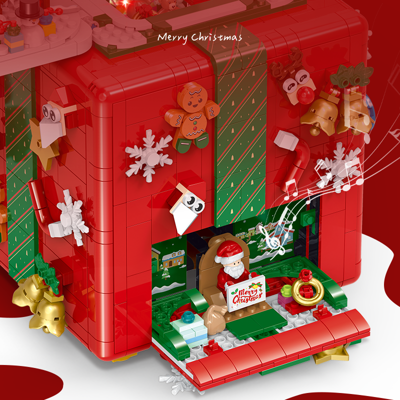 60506 - Winter Vault Gift Box Transforming Christmas Music Box - View 3 | Power Blockz