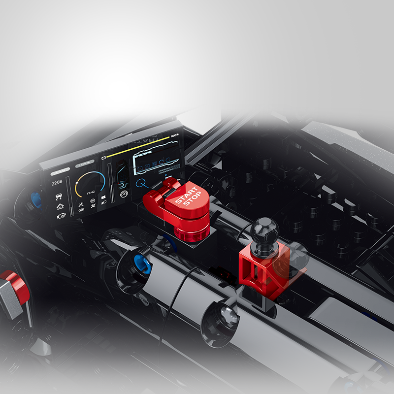 10627 - Scarletta 296 Italian V6 Hybrid Supercar - View 3 | Power Blockz