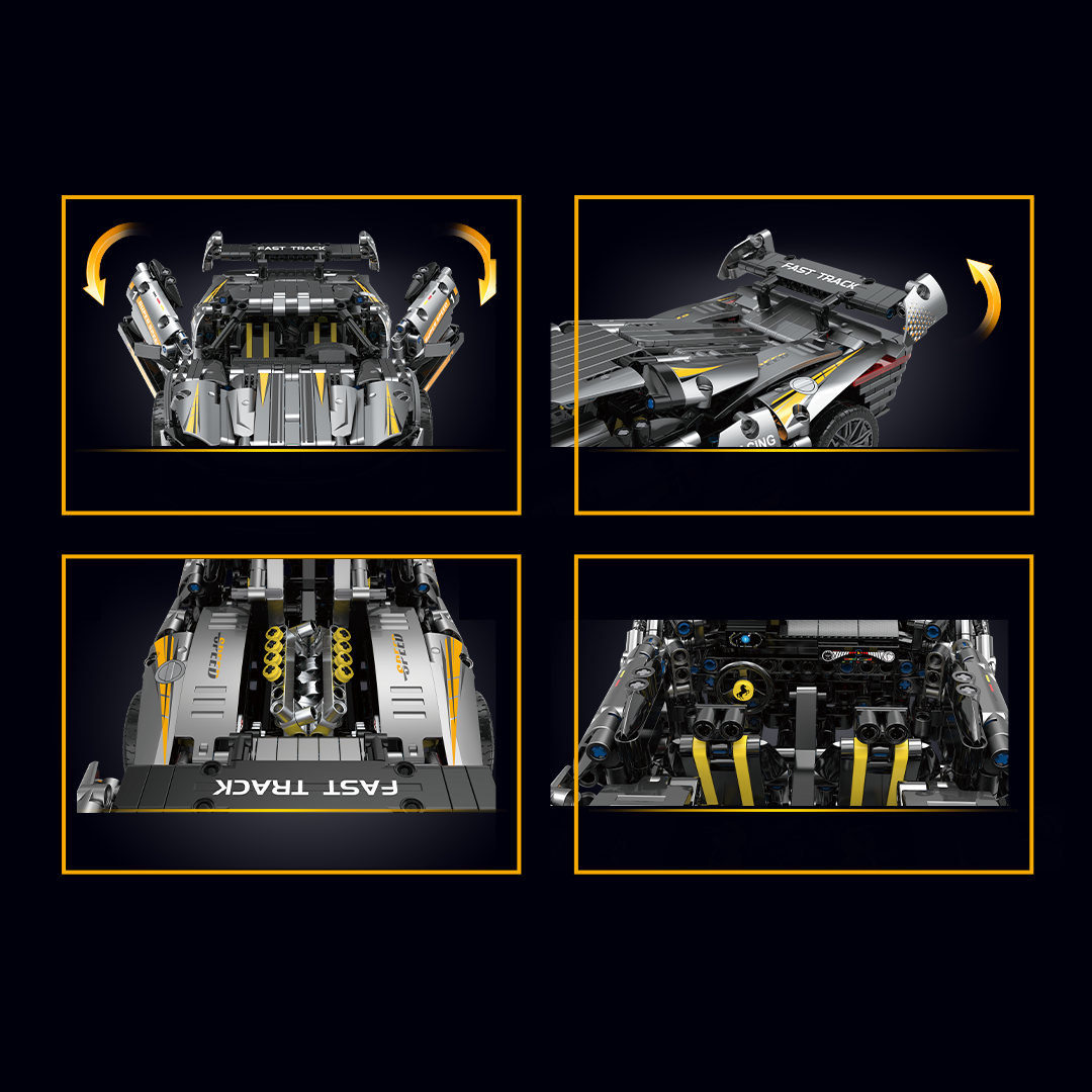10610 - Nano SP3 1:14 Supercar - View 5 | Power Blockz