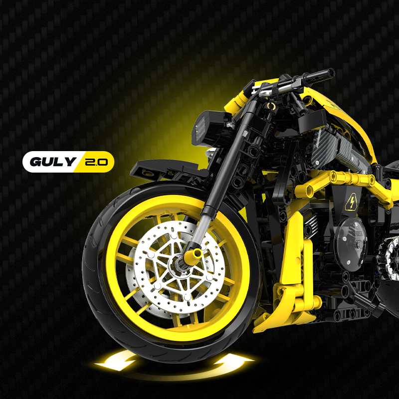 60536 - Volt Chopper 1:8 Custom Chopper Motorcycle - View 4 | Power Blockz