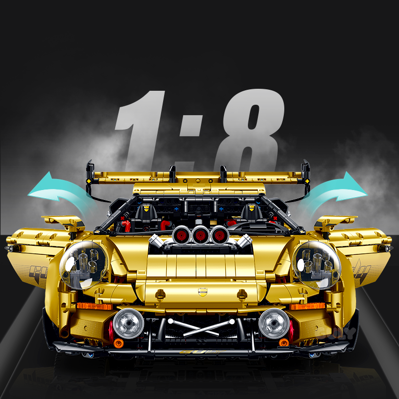 10640 - Trackforce GT3 1:8 GT3 Race Car - View 2 | Power Blockz