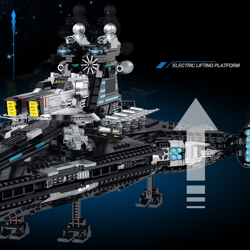 60530 - Dark Meridian Heavy Cruiser Spaceship - View 3 | Power Blockz