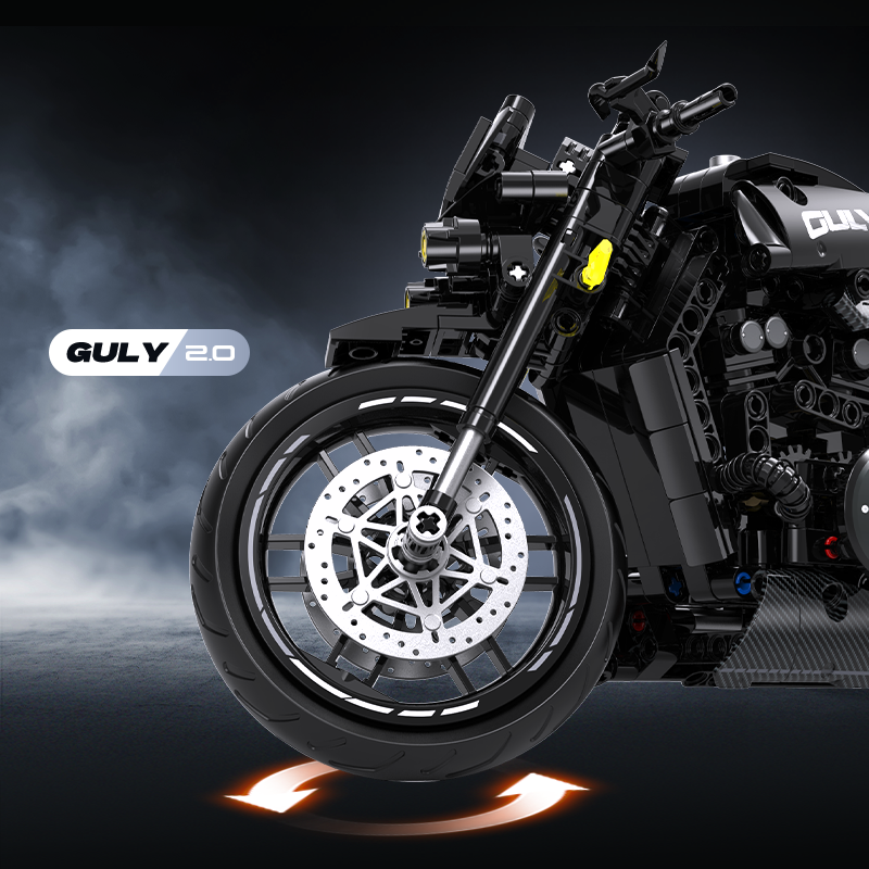 60533 - Torque 2700 1:8 Muscle Cruiser Motorcycle - View 5 | Power Blockz