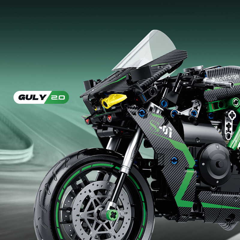 60532 - Stormpass H2-R 1:8 Supercharged Hyperbike - View 5 | Power Blockz