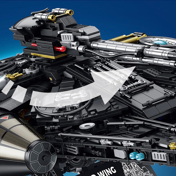 60529 - Dark Harbinger Disc Combat Carrier Spaceship - View 3 | Power Blockz
