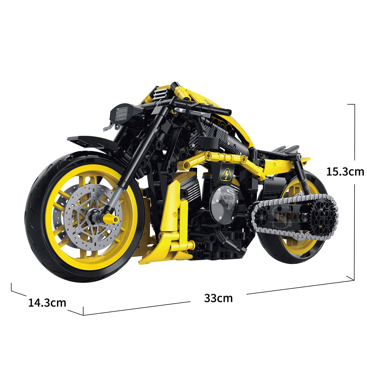 60536 - Volt Chopper 1:8 Custom Chopper Motorcycle - View 7 | Power Blockz