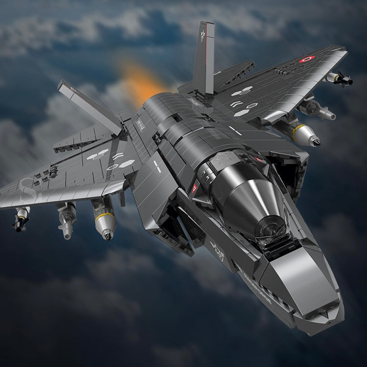 60550 - Sky Raptor X-35 1:48 Stealth Fighter Jet - View 2 | Power Blockz