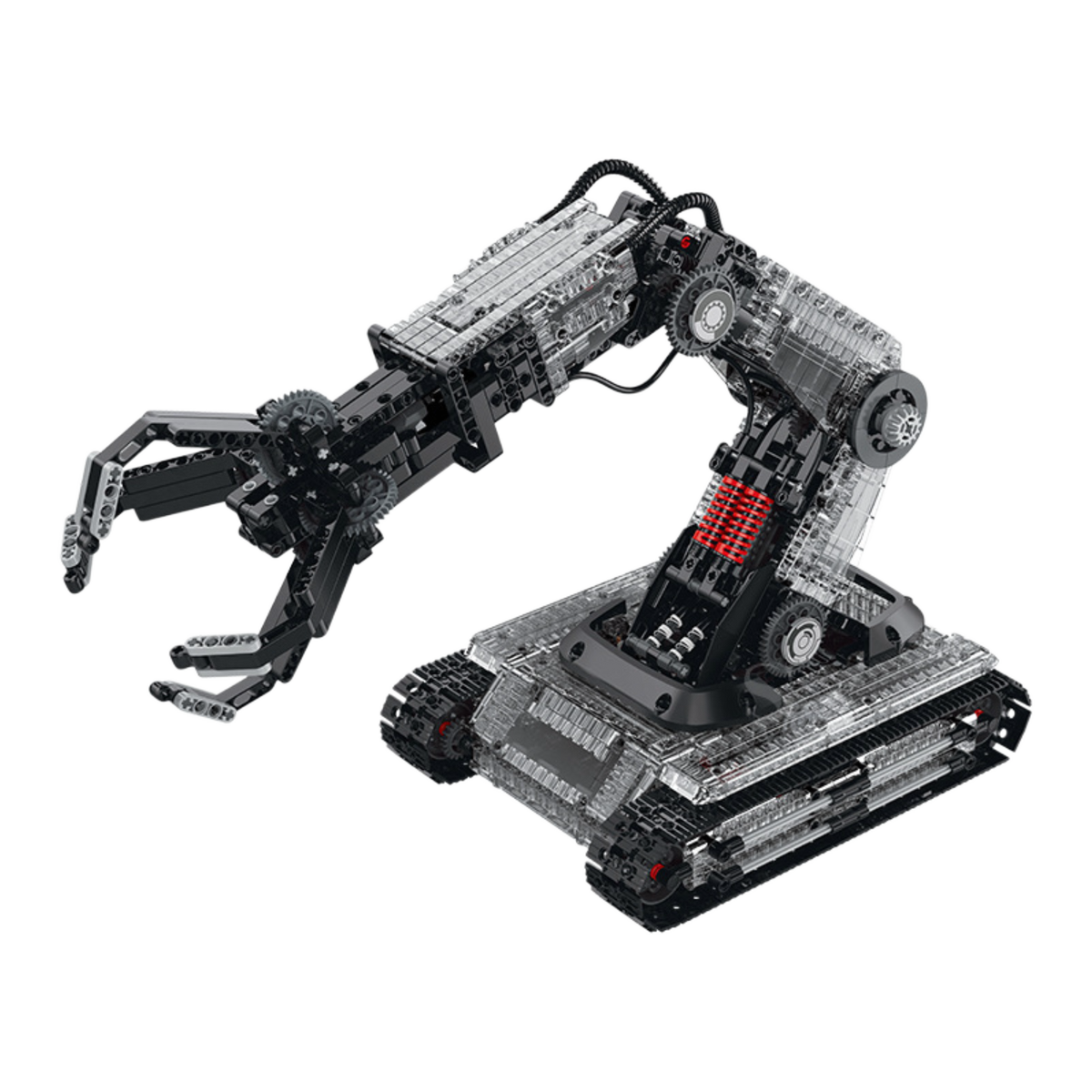 Claw Crawler tracked robotic arm building blocks model - Power Blockz