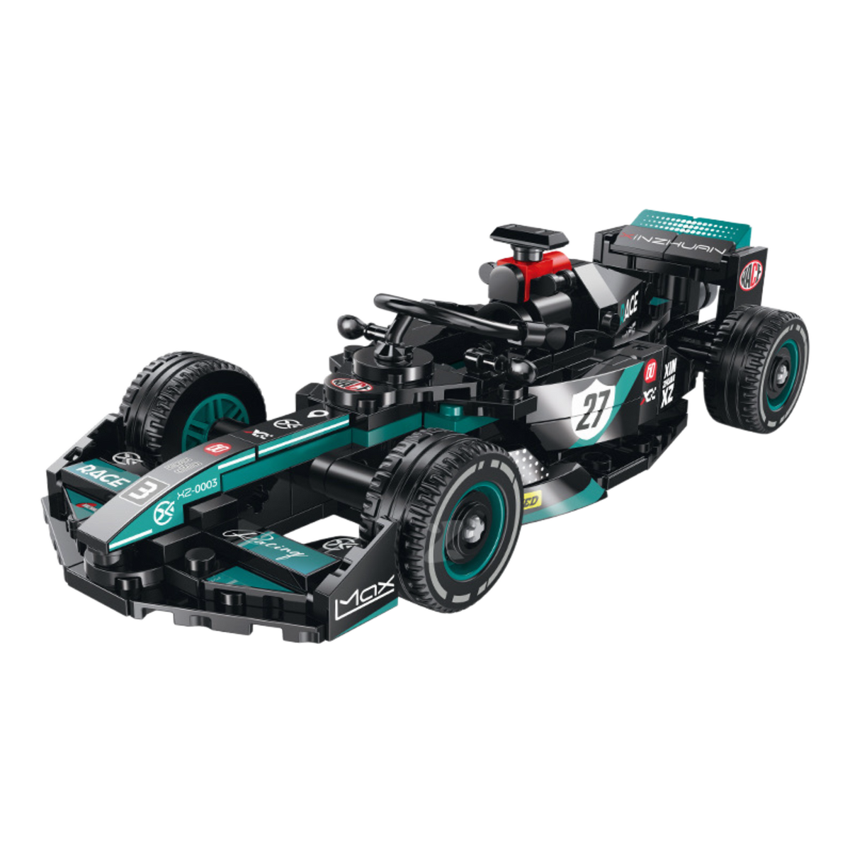 Podium 3 formula single-seater building blocks model - Power Blockz