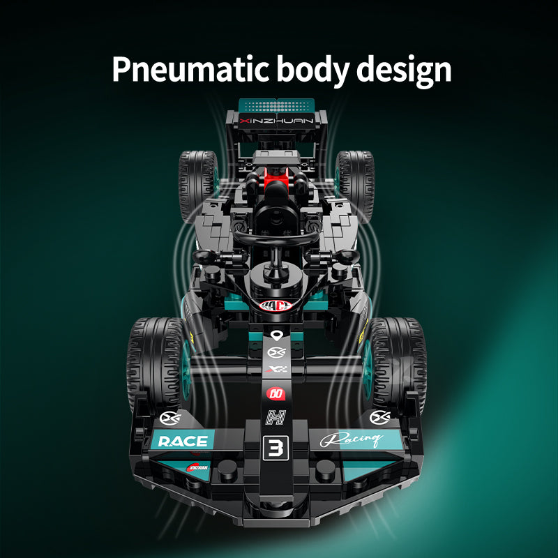 XZ0003 - Podium 3 Formula Racing Car - View 3 | Power Blockz