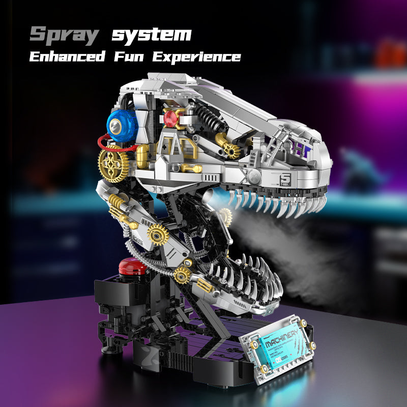 XZ0005 - Steam Rex Mechanical T-Rex Skull - View 3 | Power Blockz