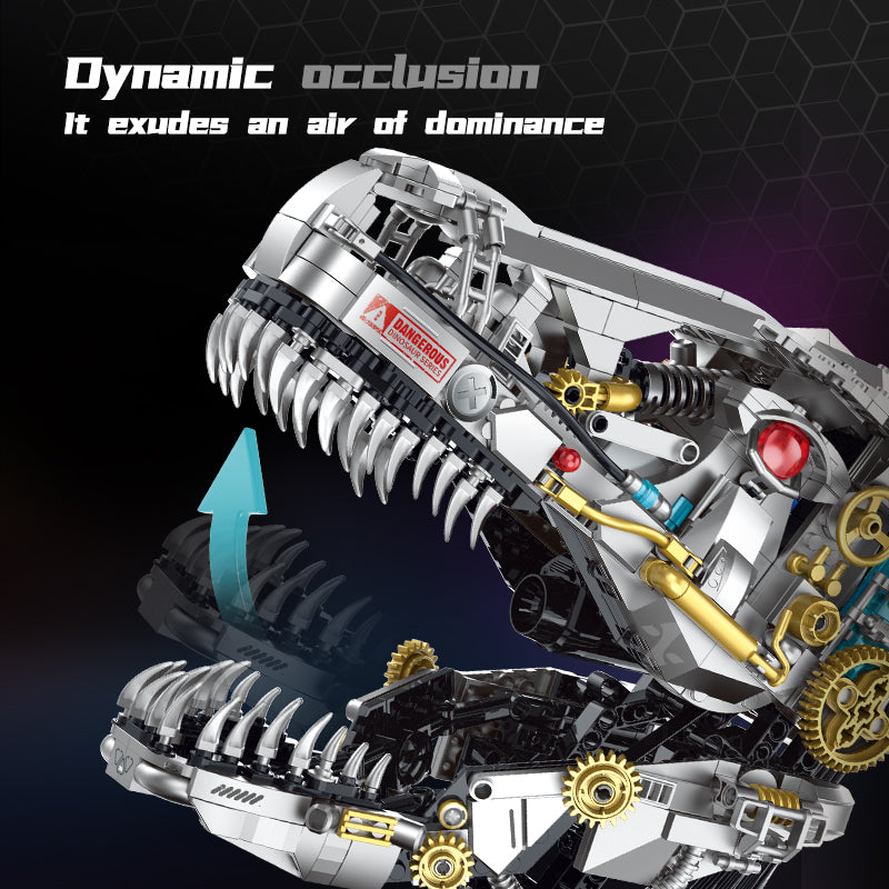XZ0005 - Steam Rex Mechanical T-Rex Skull - View 4 | Power Blockz