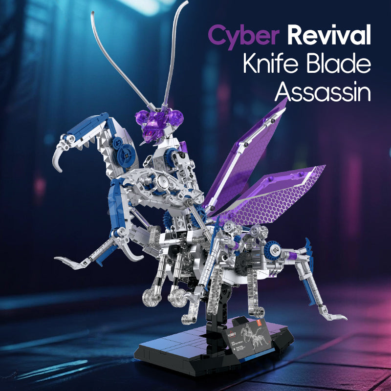 XZ0017 - Blade Mantis Mechanical Praying Mantis - View 5 | Power Blockz