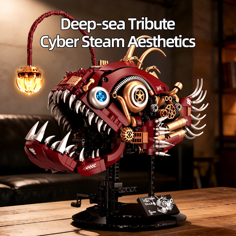 XZ0113 - Abyss Lantern Steampunk Mechanical Anglerfish - View 6 | Power Blockz