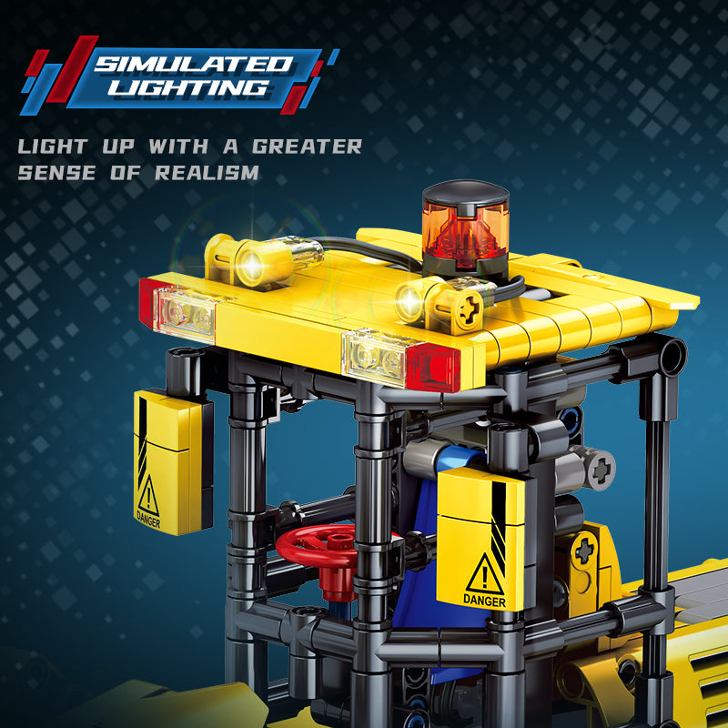 96001 - Hex Machine 6-in-1 RC Wheel Loader - View 5 | Power Blockz