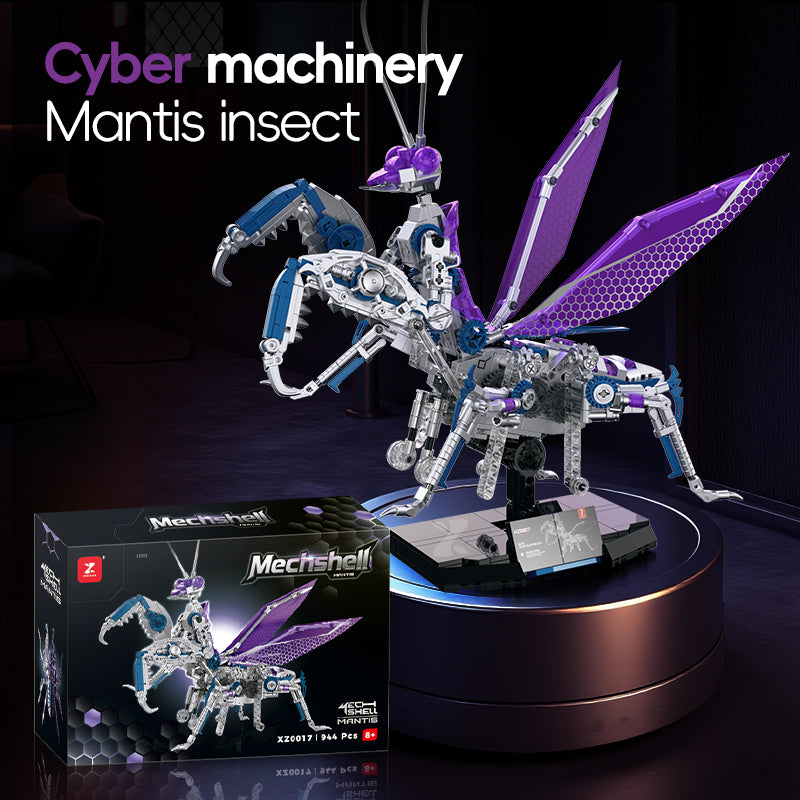 XZ0017 - Blade Mantis Mechanical Praying Mantis - View 2 | Power Blockz