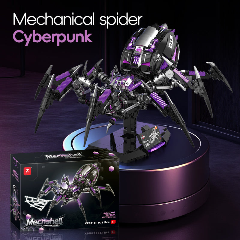 XZ0018 - Eclipse Spider Mechanical Cyber Spider - View 2 | Power Blockz