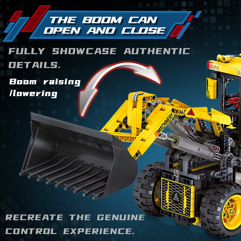 96001 - Hex Machine 6-in-1 RC Wheel Loader - View 3 | Power Blockz