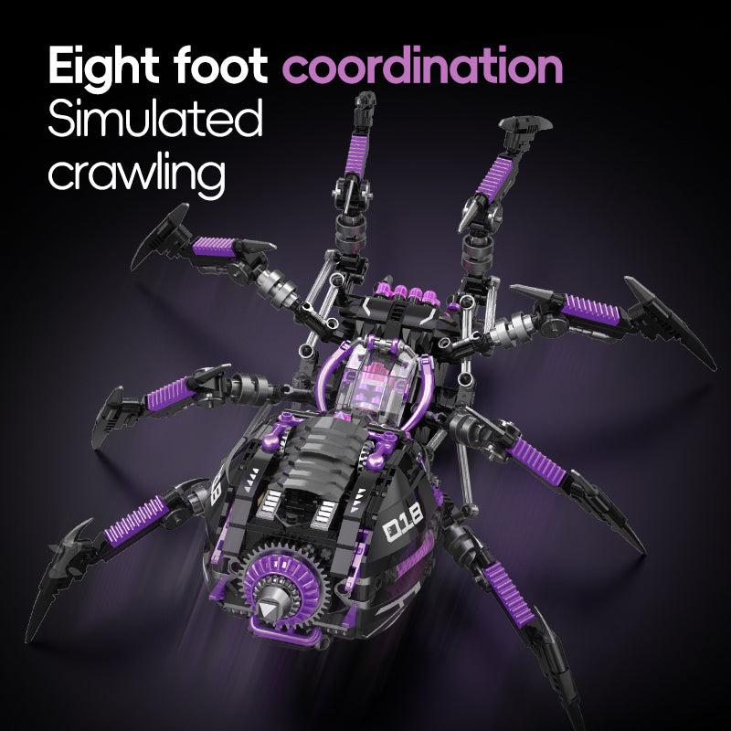 XZ0018 - Eclipse Spider Mechanical Cyber Spider - View 3 | Power Blockz