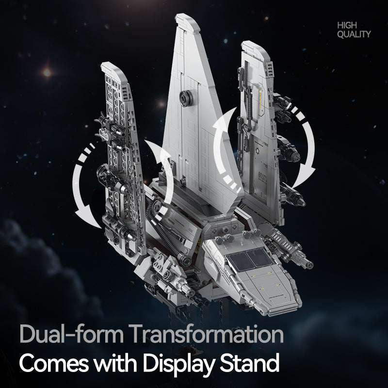 60573 - Delta Envoy Delta-Wing Command Shuttle - View 4 | Power Blockz