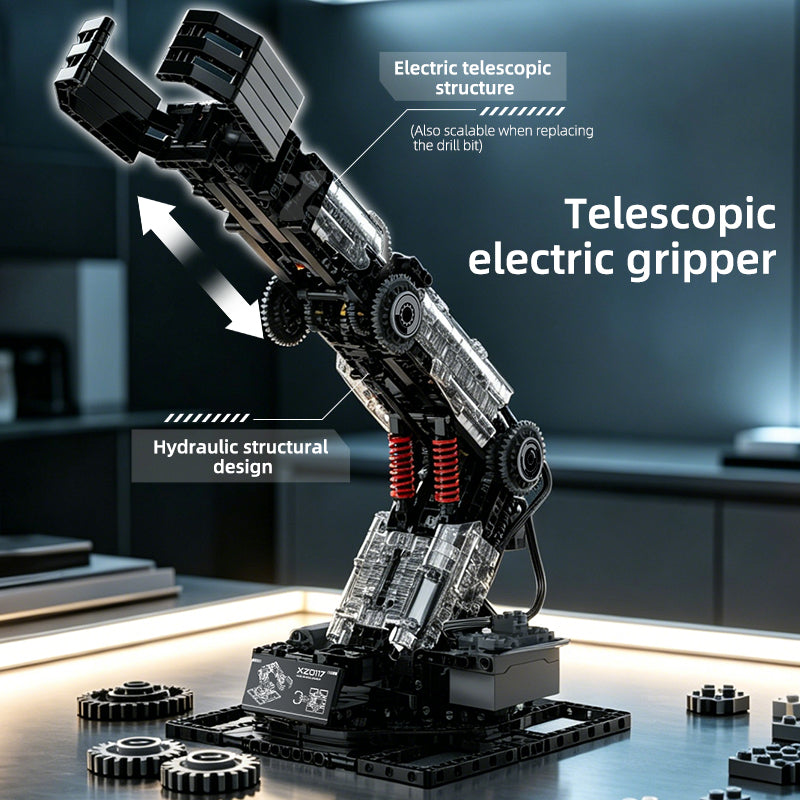 XZ0117 - Claw Turret RC Robotic Arm Turret - View 3 | Power Blockz