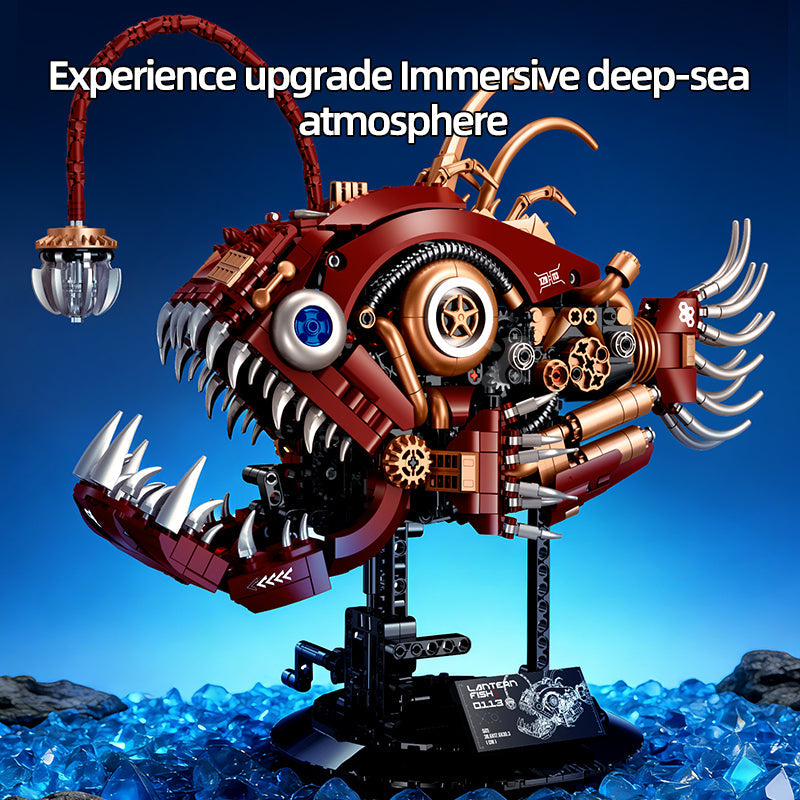 XZ0113 - Abyss Lantern Steampunk Mechanical Anglerfish - View 2 | Power Blockz