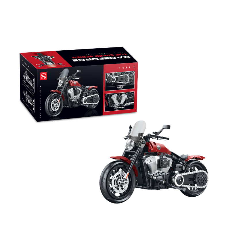 60534 - Steel Marshal 1:8 Touring Motorcycle - View 6 | Power Blockz