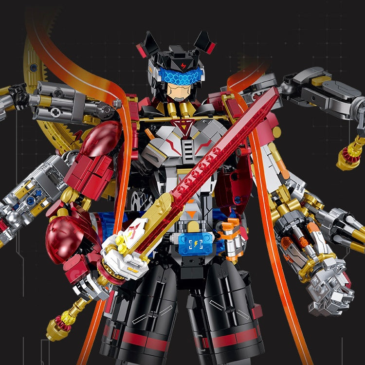 80504 - Asura Six-Armed Cyber Warrior Mecha - View 2 | Power Blockz