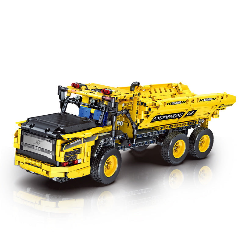 Articulated Dump Truck heavy machinery building blocks model - Power Blockz