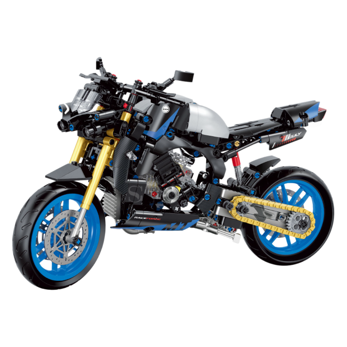 Cobalt Storm naked streetfighter building blocks model - Power Blockz